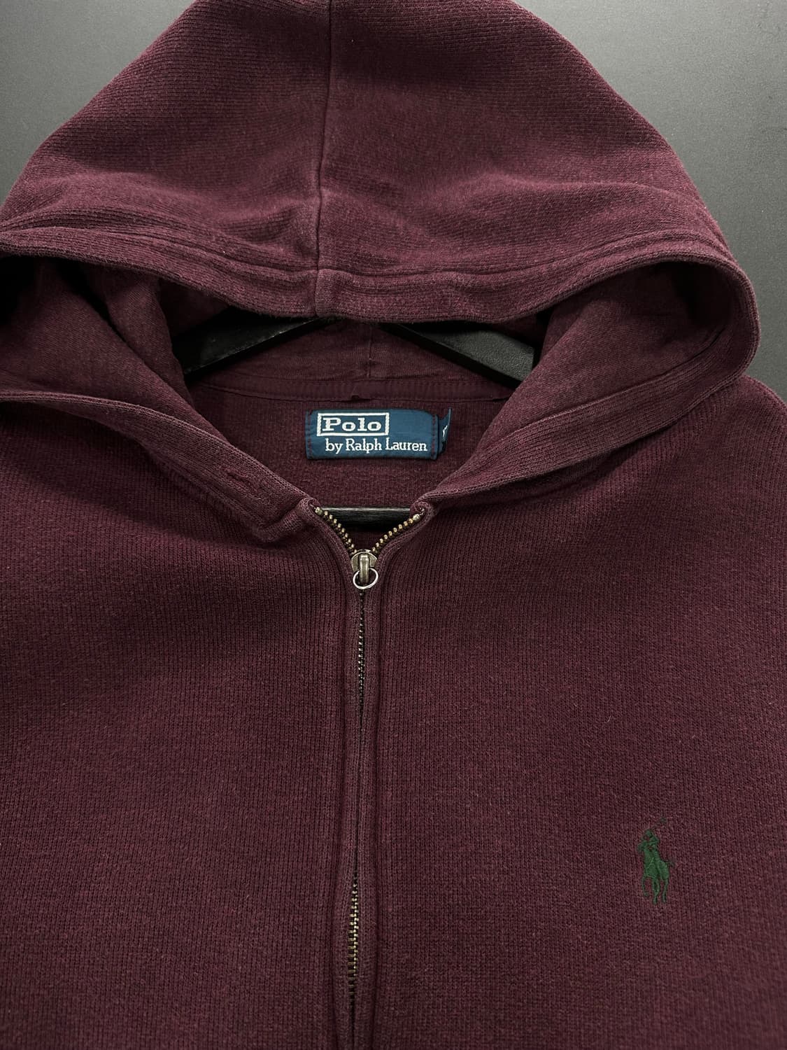 폴로랄프로렌 투웨이 후드집업 버건디 상품이미지5