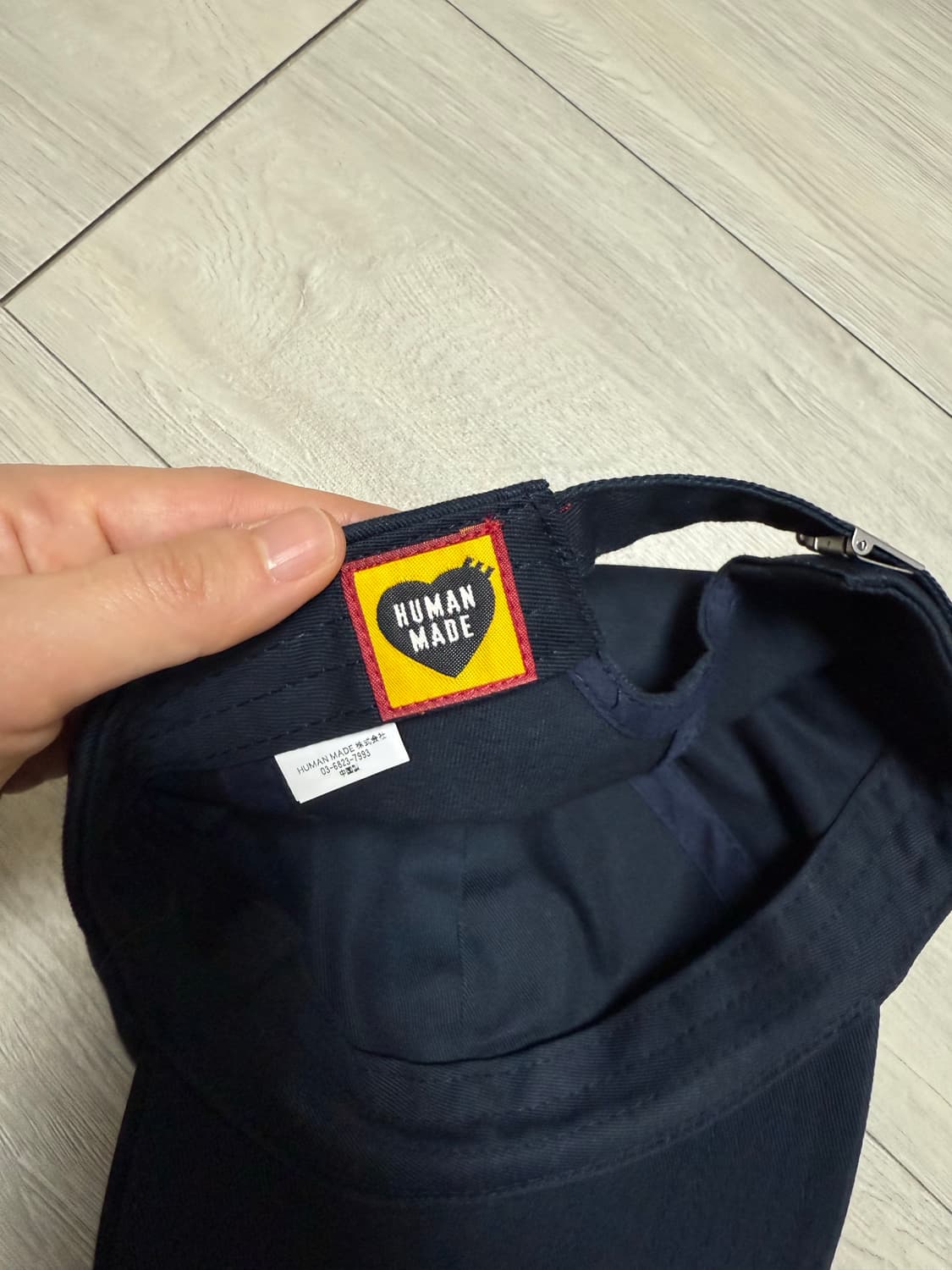 휴먼메이드 로고 자수 캡 네이비 상품이미지3