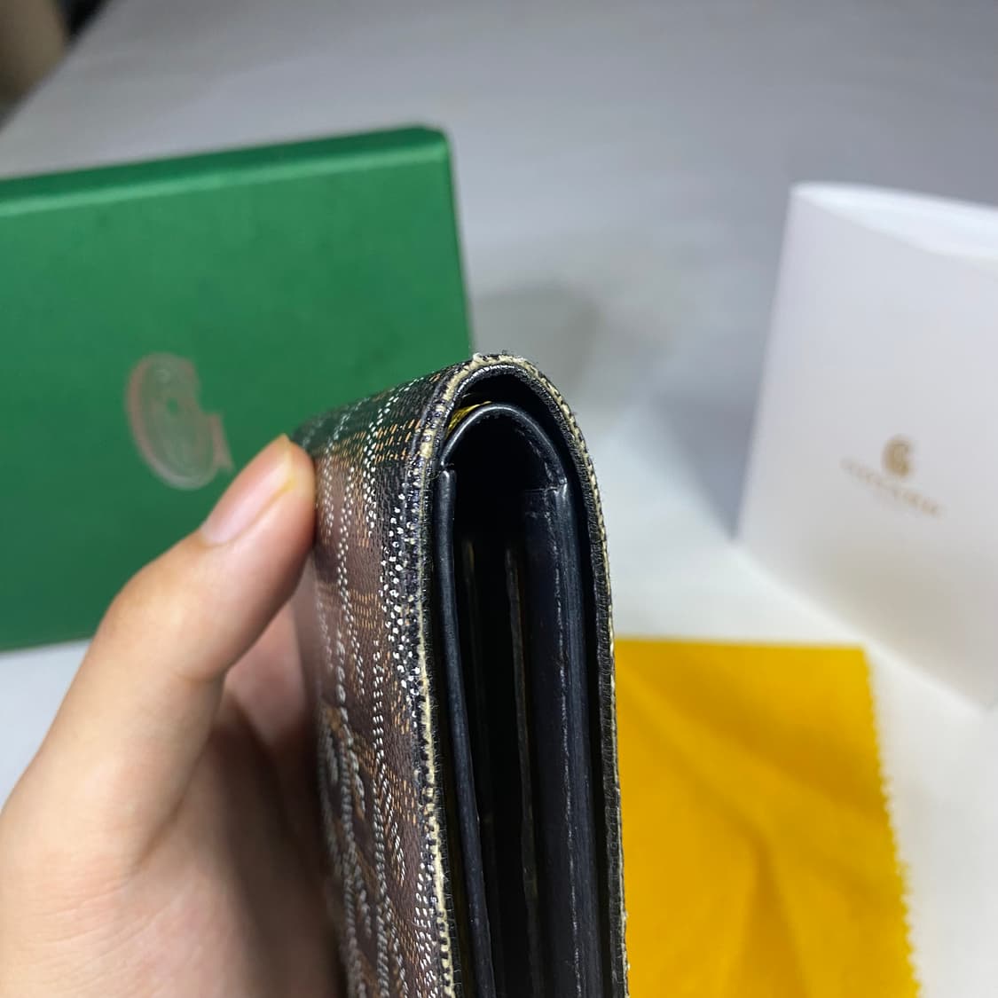 [풀구성,인보이스O]고야드 빅투아르 블랙 반지갑 상품이미지5