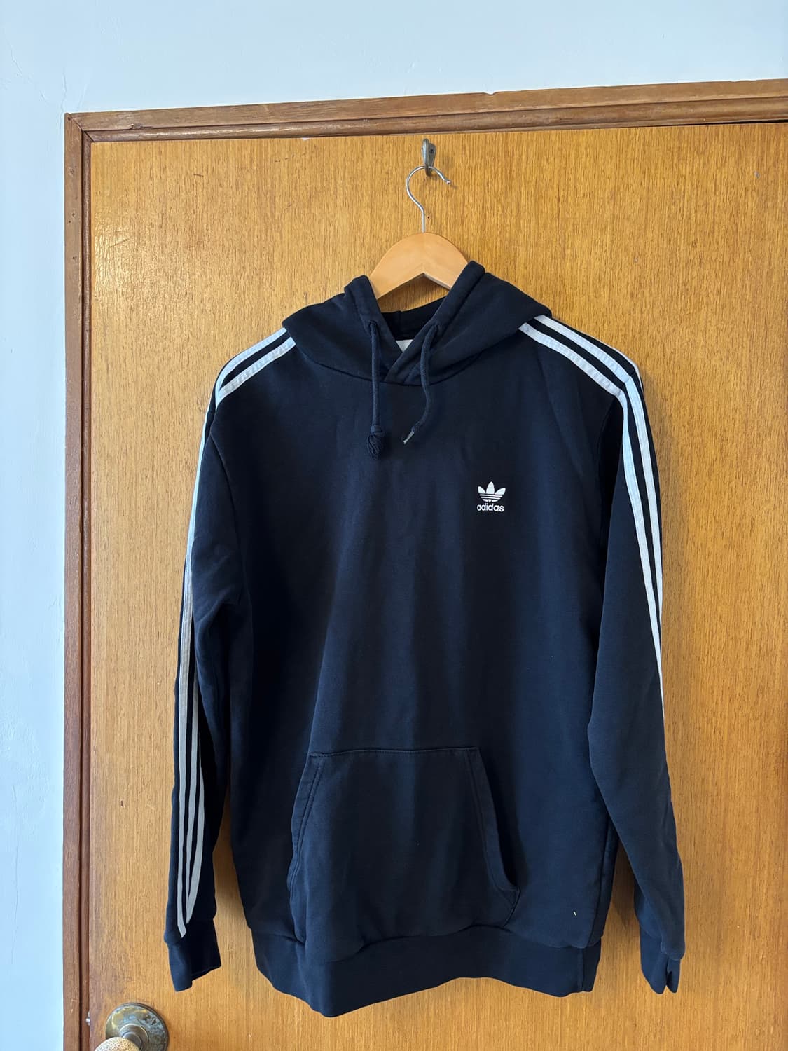 아디다스 삼선 후드티 블랙 상품이미지2