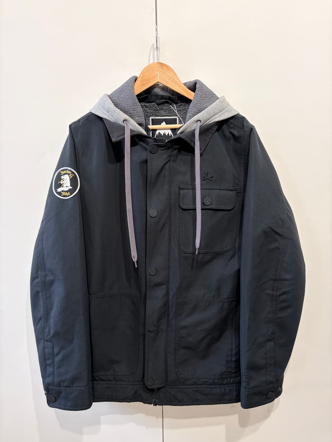 네이버후드 x 버튼 후드 워크 자켓 상품이미지1