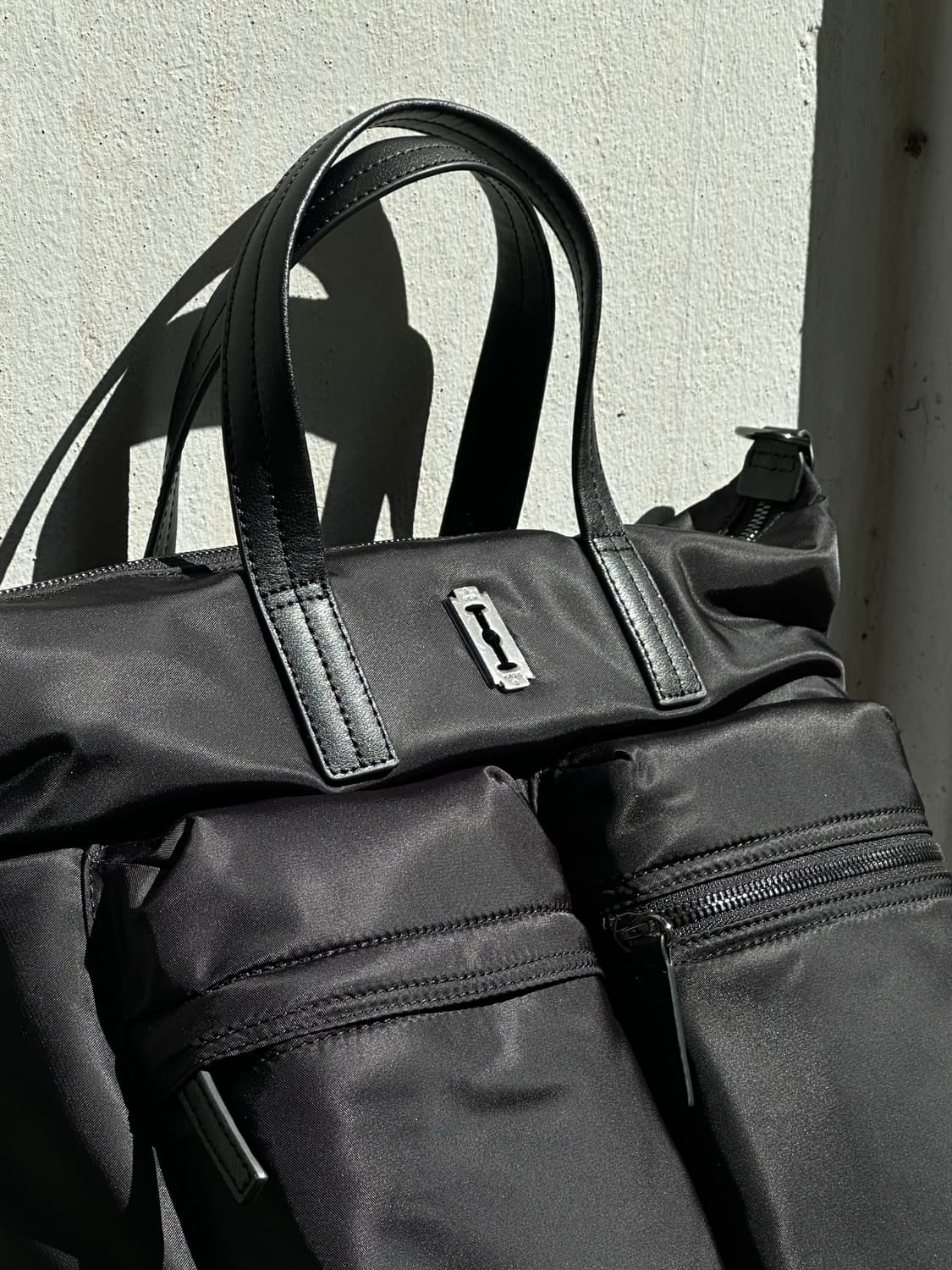 분크 Hey City Pocket Tote M 블랙 새상품 상품이미지4