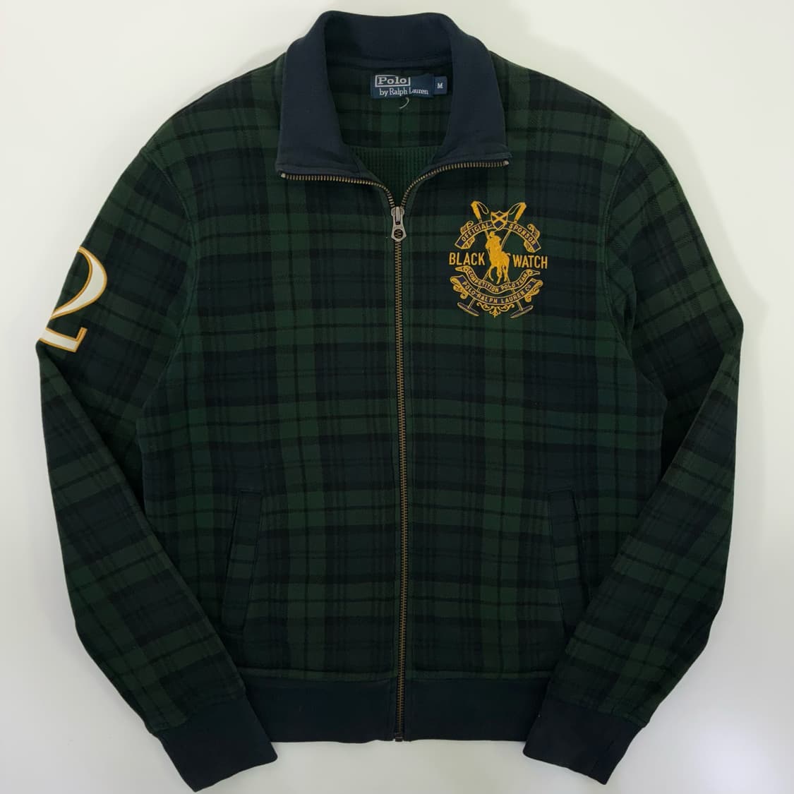  Polo  폴로 랄프로렌 그린 블랙워치 자수 타탄체크 자켓 상품이미지1