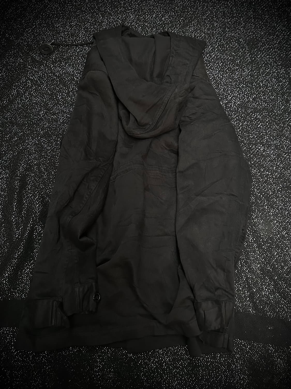 2000s zucca 블랙 버튼 하이넥 후드 자켓  상품이미지3