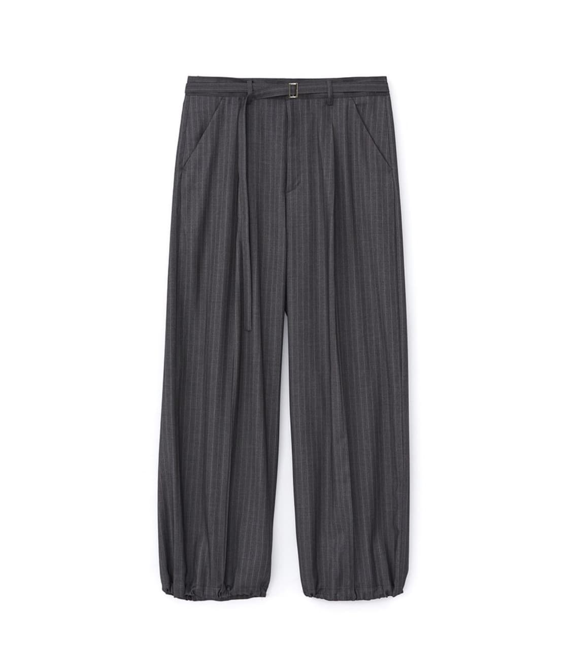 DNSR 벨티드 스트라이프 슬랙스 차콜 L 상품이미지3