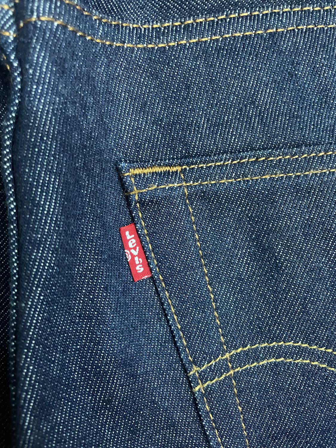 리바이스 501 오리지널진 리지드 데님 팬츠 다크인디고 생지 상품이미지8