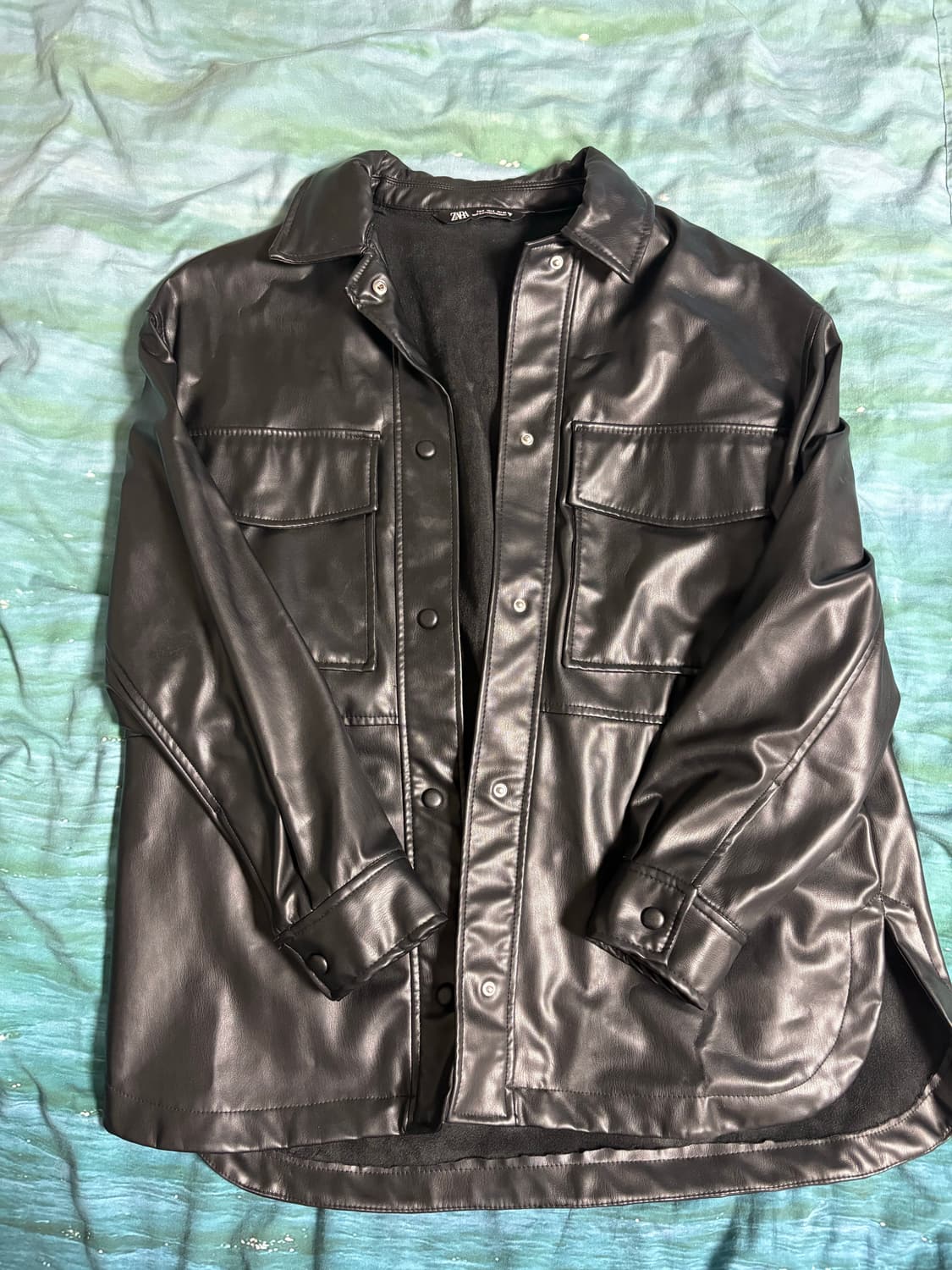 자라 유광가죽자켓 상품이미지1