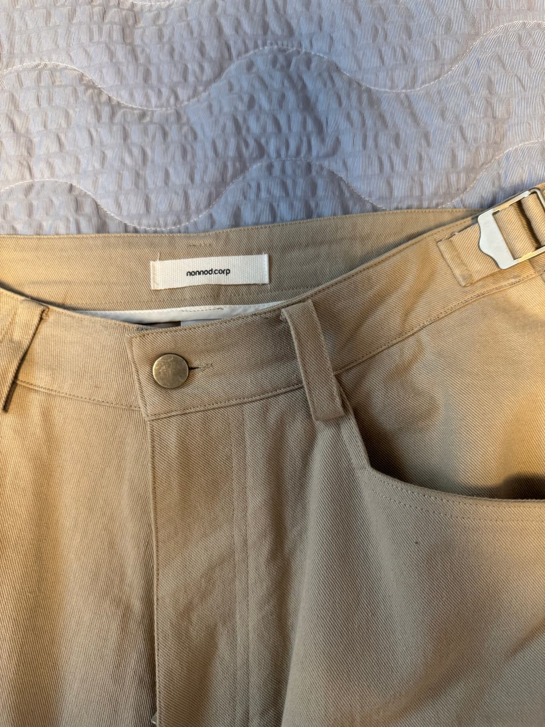 논노드 사이드 카고 쇼츠 베이지 2size 상품이미지2