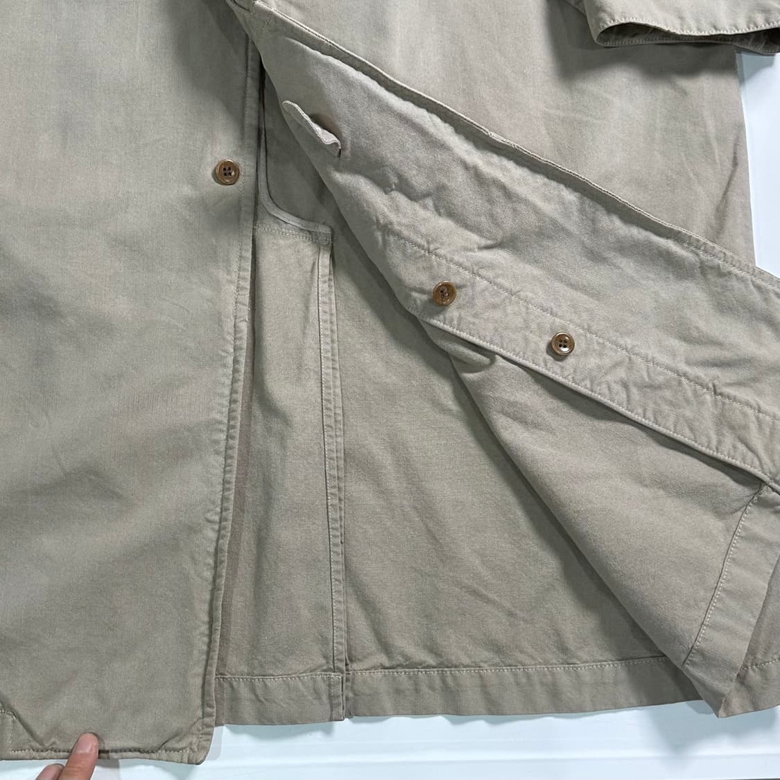 Cp컴퍼니 베이지 캔버스 싱글 코트 상품이미지8