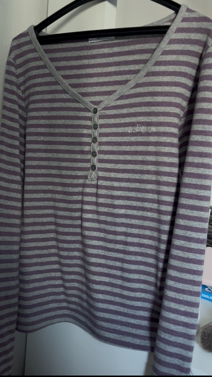 애즈온 스트라이프 긴팔 상품이미지2