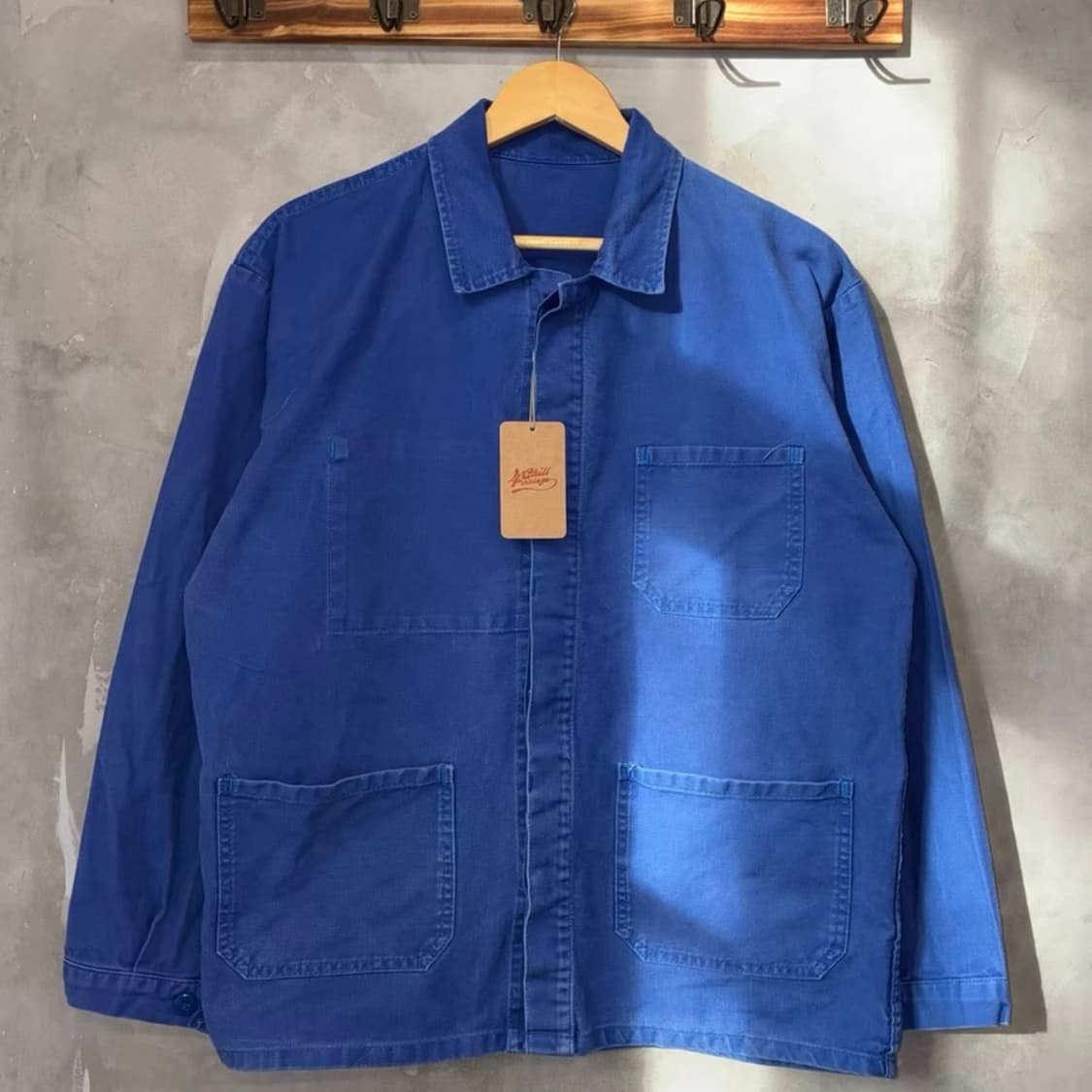  [VINTAGE] 프렌치 워크웨어 인디고 블루 자켓 상품이미지1