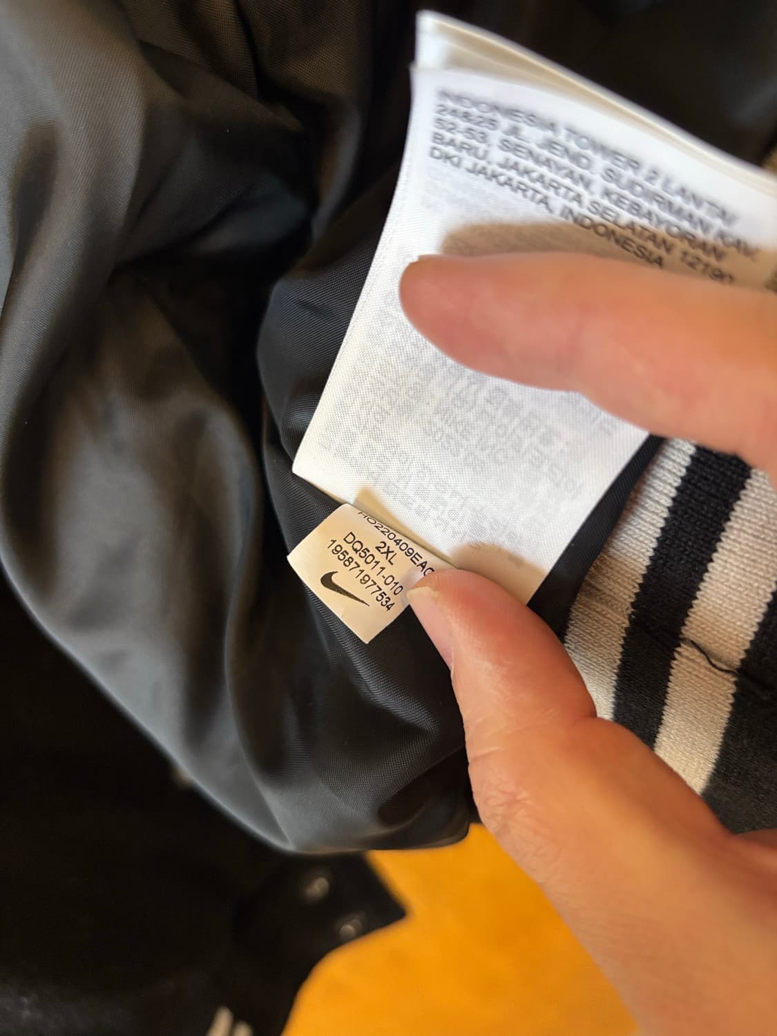 나이키 블랙 바시티 자켓 상품이미지7