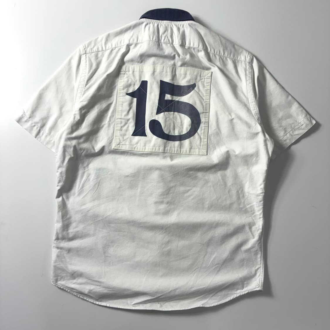 Polo  폴로 랄프로렌 자수 코튼 성조기 화이트 옥스퍼드 반팔 셔츠   상품이미지3