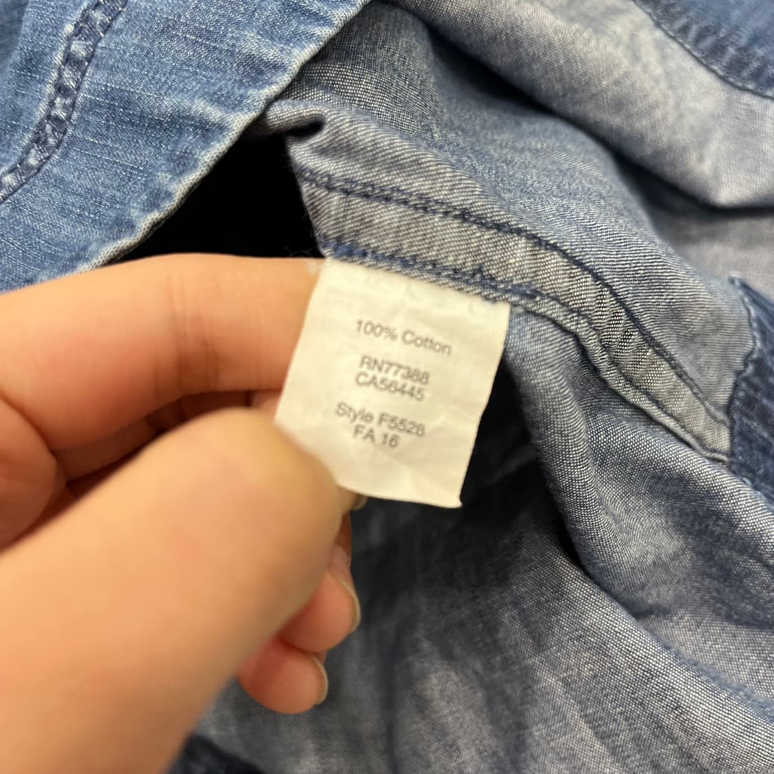 XS 제이크루 데님 셔츠 원피스 상품이미지6