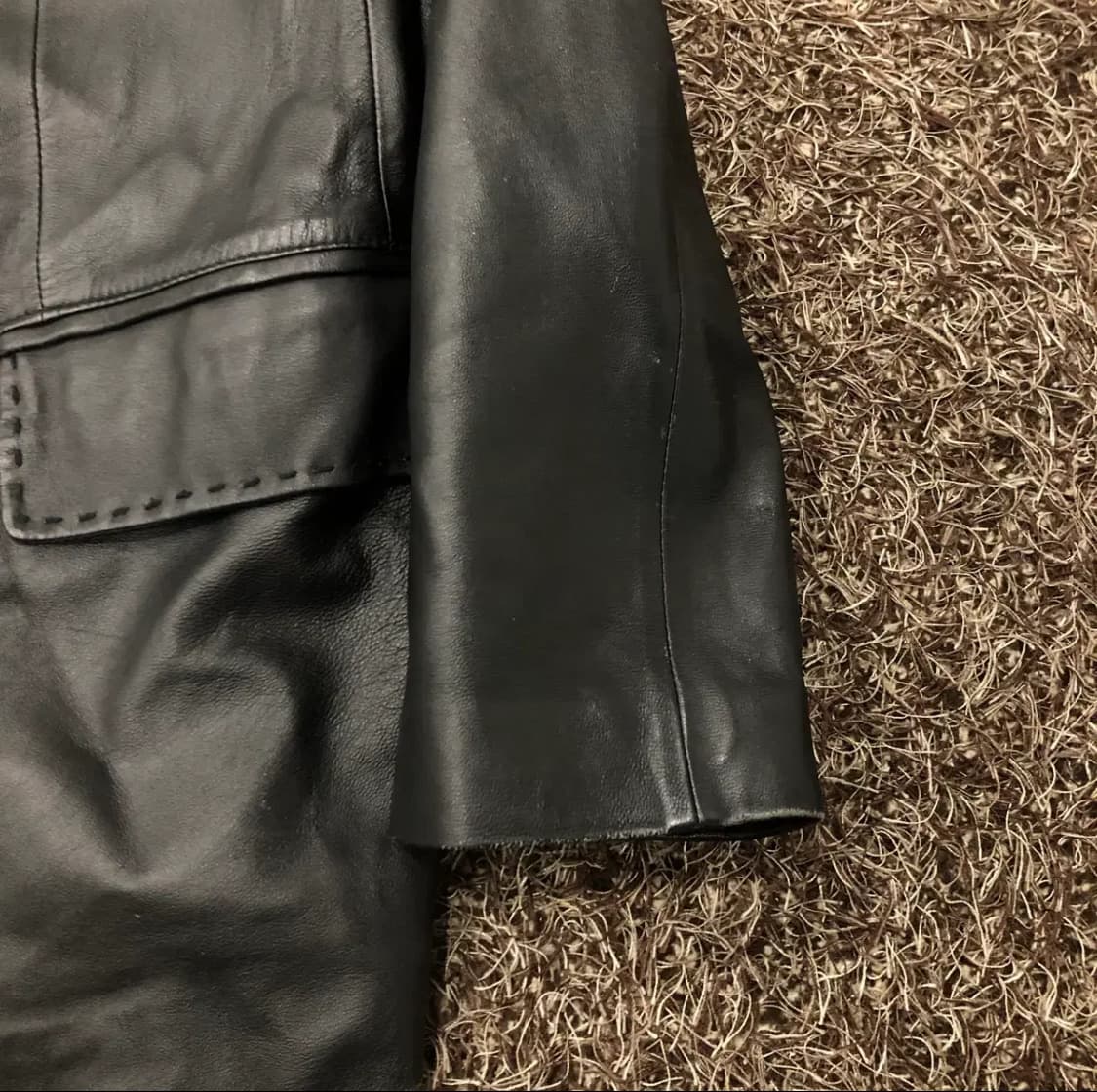 클래식 빈티지 레더 자켓 상품이미지3