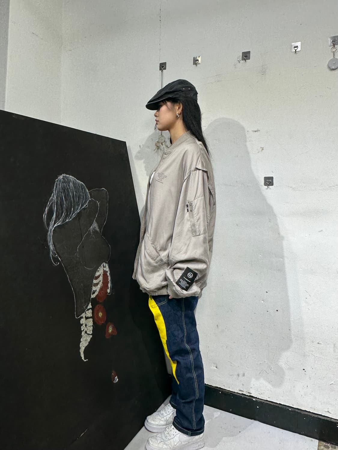 언더커버 콜라보 ma-1 스카잔 해골 자켓 상품이미지2