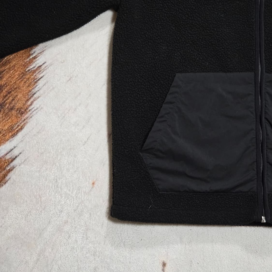 카파 블랙 원포켓 후드 후리스 집업 상품이미지3