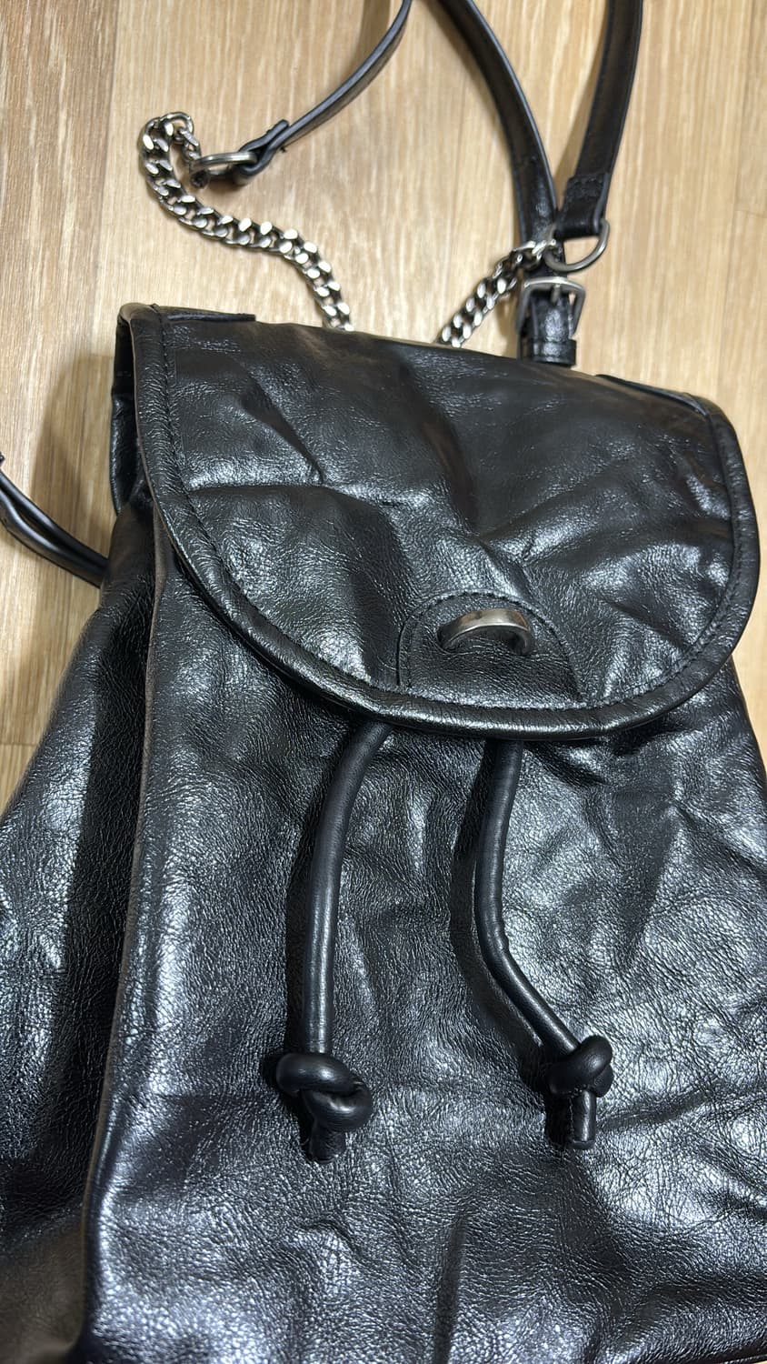 자라 블랙 체인 백팩 상품이미지3