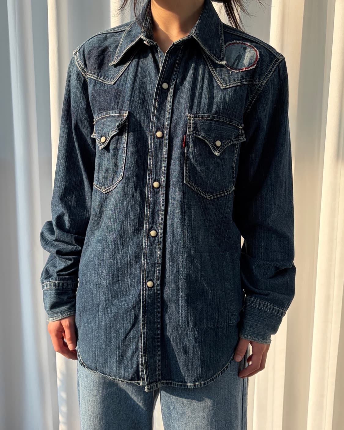 [M]리바이스 패치워크 웨스턴 데님 셔츠 상품이미지5