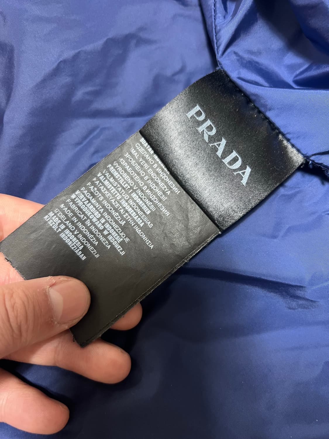 프라다 나일론 블루네이비 자켓 상품이미지5