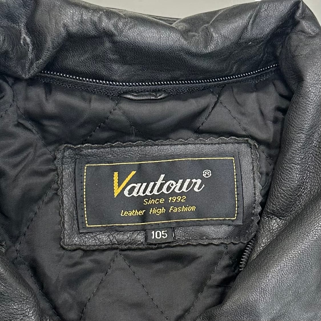 빈티지 램스킨 레더 봄버 자켓 상품이미지3