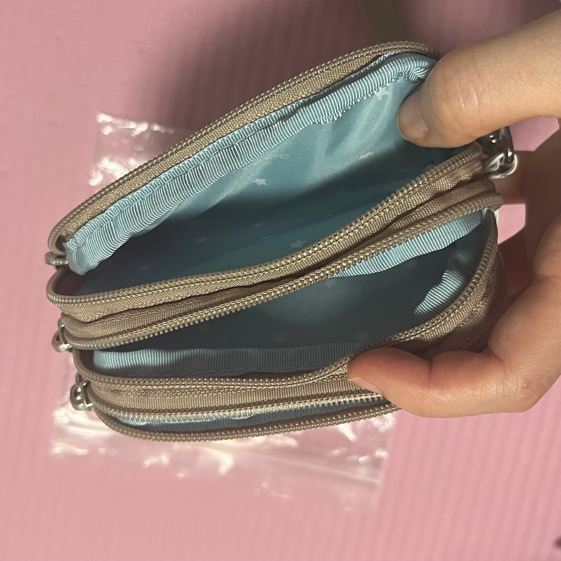 레스포삭 시나모롤 3단 지갑파우치 상품이미지3