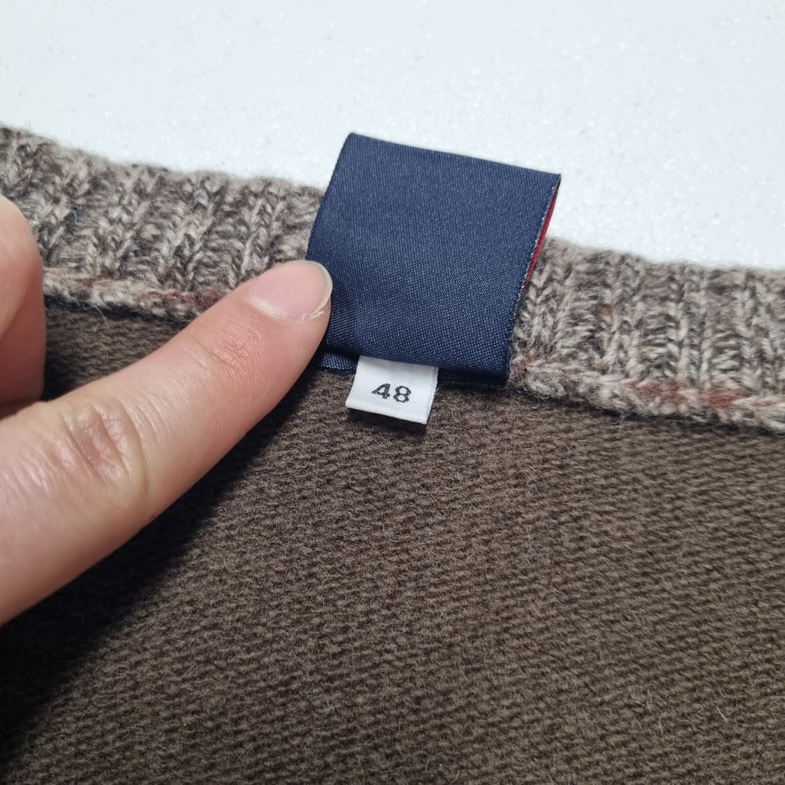 빈티지 DOLCE & GABBANA 투톤 V넥 니트 - 48 상품이미지8