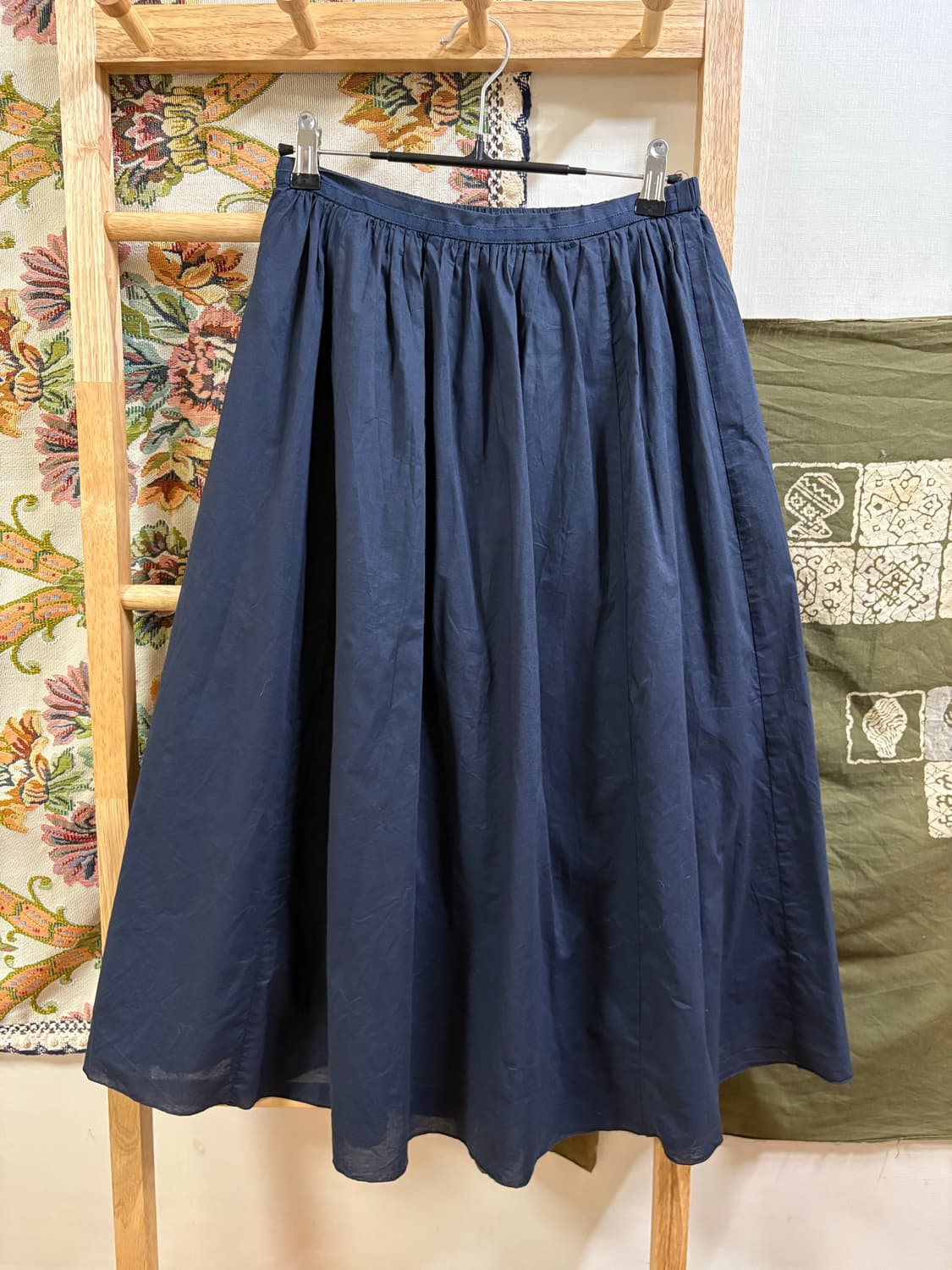 일본 st 모리 네이비 롱스커트 상품이미지1