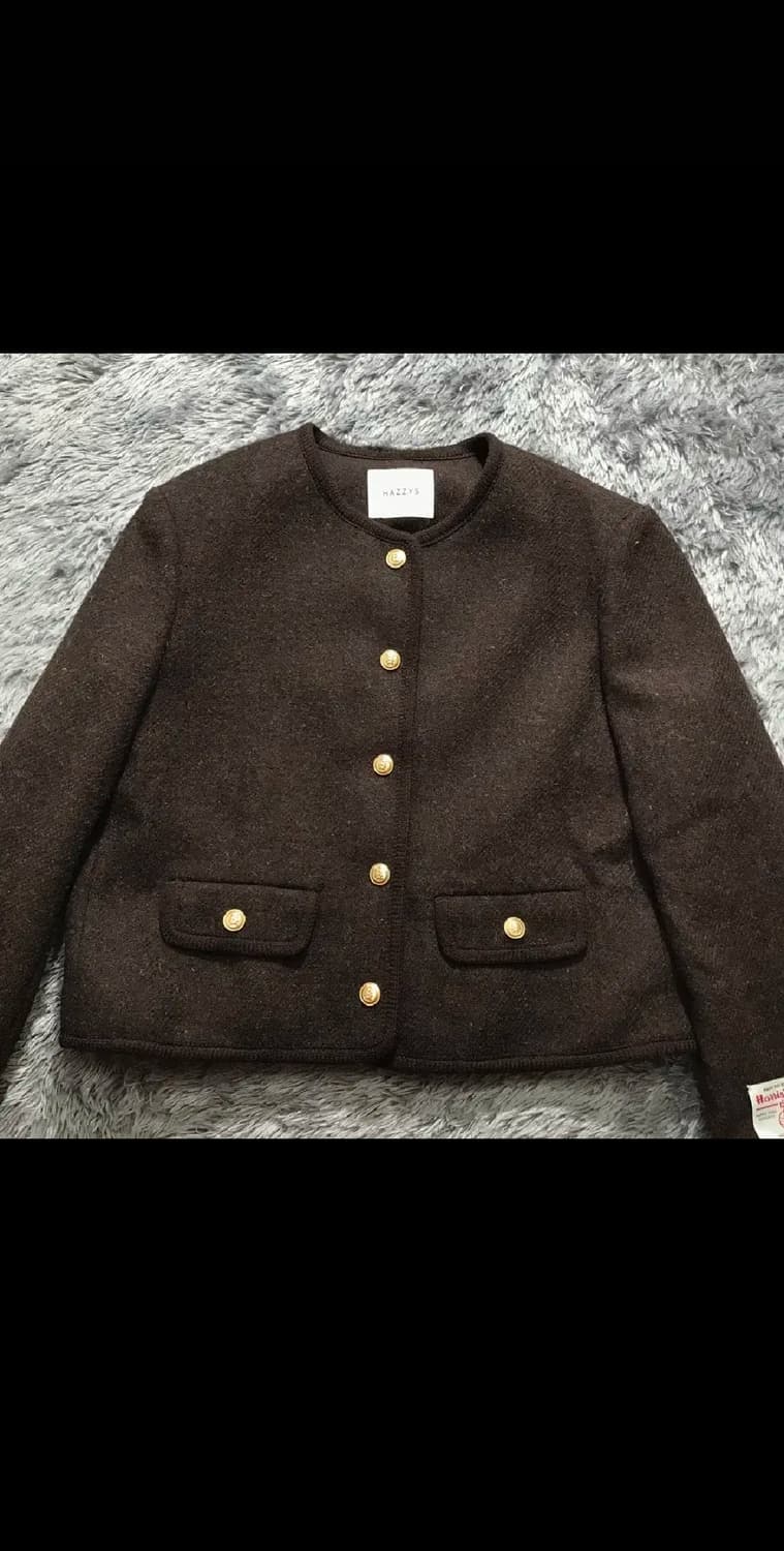 [[M, A급]@ 헤지스(HAZZYS) 울 트위드 자켓 상품이미지2