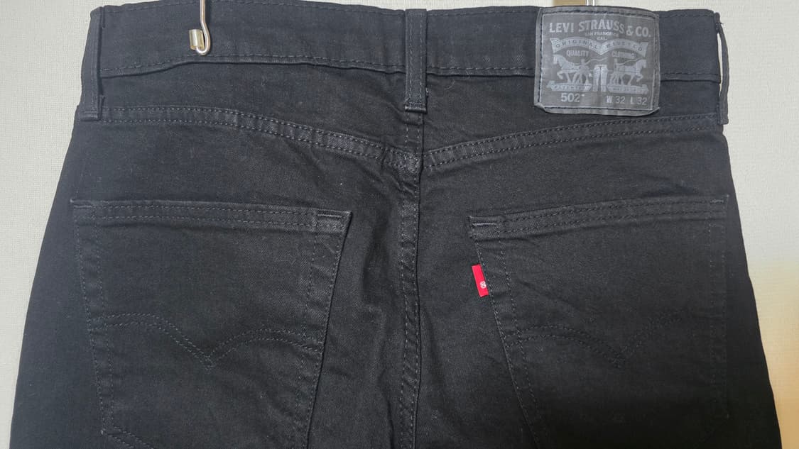 [A급] 리바이스 502 테이퍼드 블랙진 (W32 L32) 상품이미지5