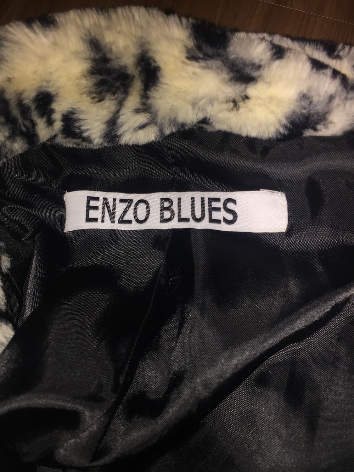 ENZO BLUES 엔조블루스 호피 레오파드 퍼자켓 아우터 갸루 오네갸루 상품이미지4