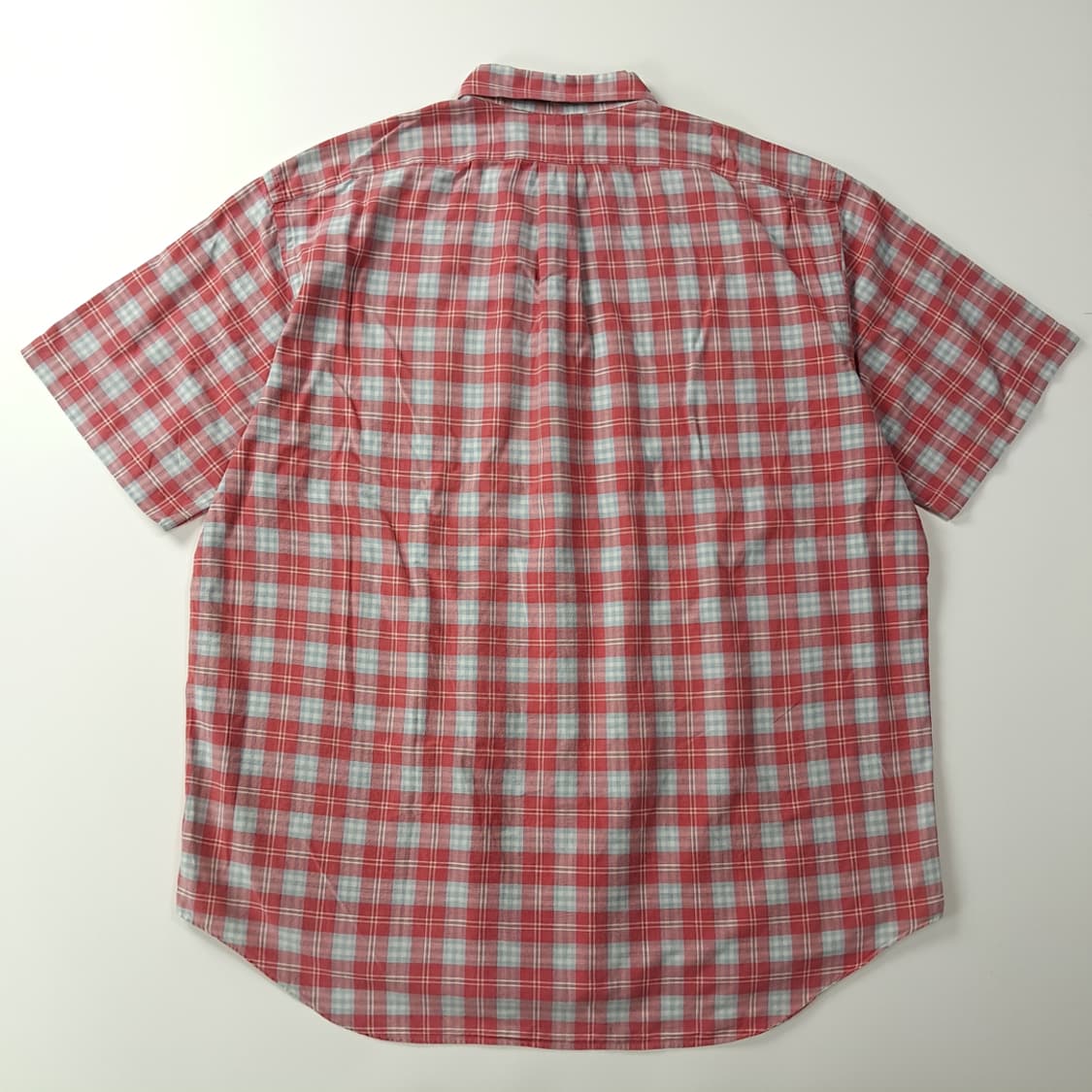 CK461 2XL 폴로 90s 클래식 레드 플래드체크 반팔 셔츠 남방 상품이미지6