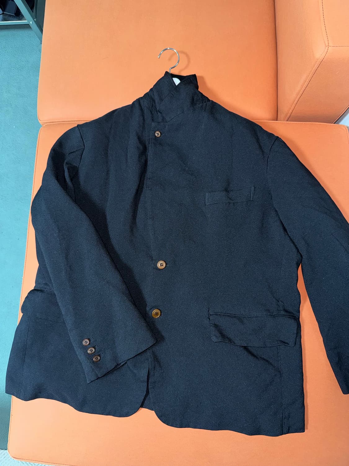 꼼데가르송 블랙 축융 자켓 상품이미지4