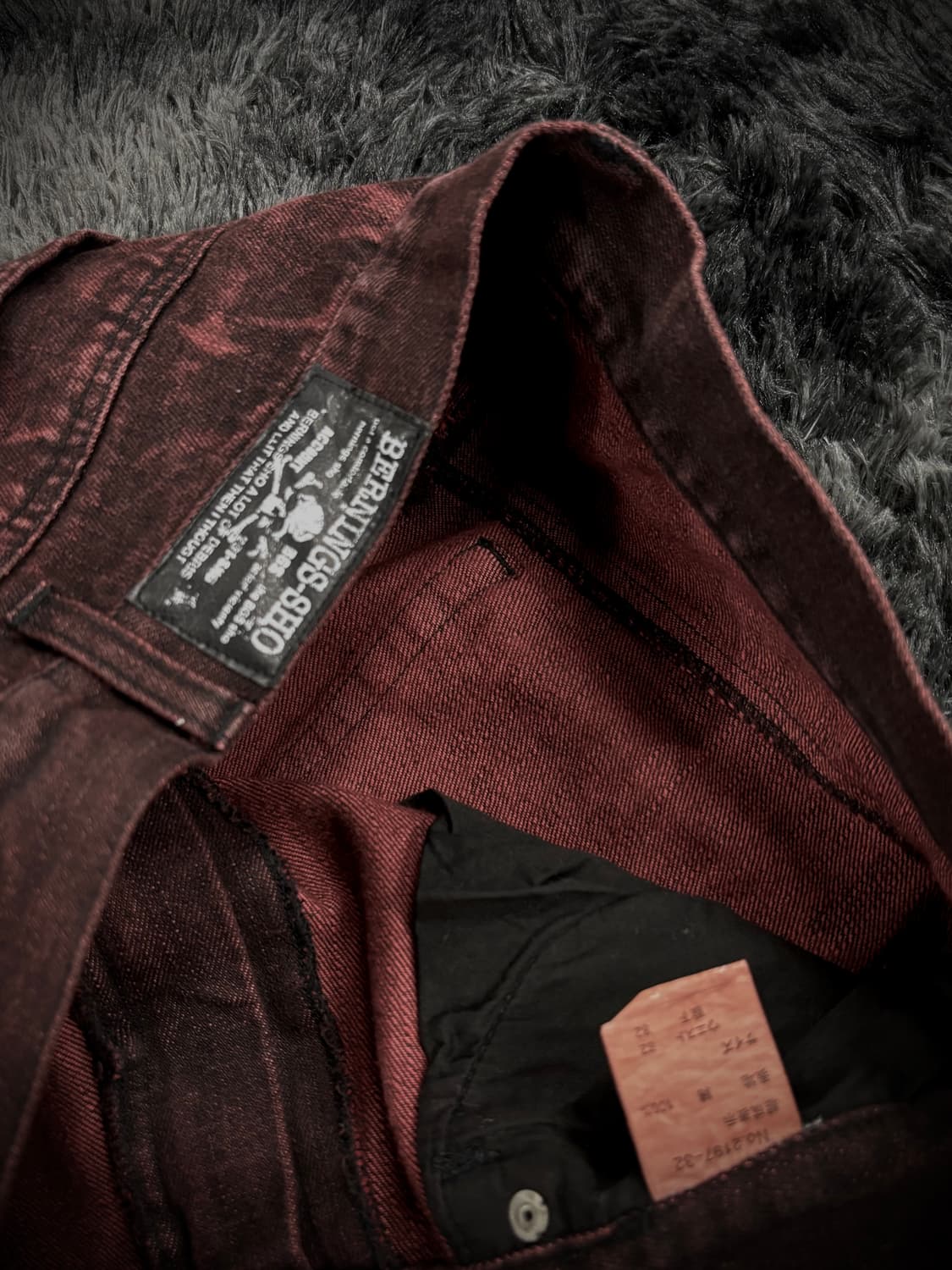 Berning-Sho 펑크 레터링 그런지 팬츠 상품이미지7