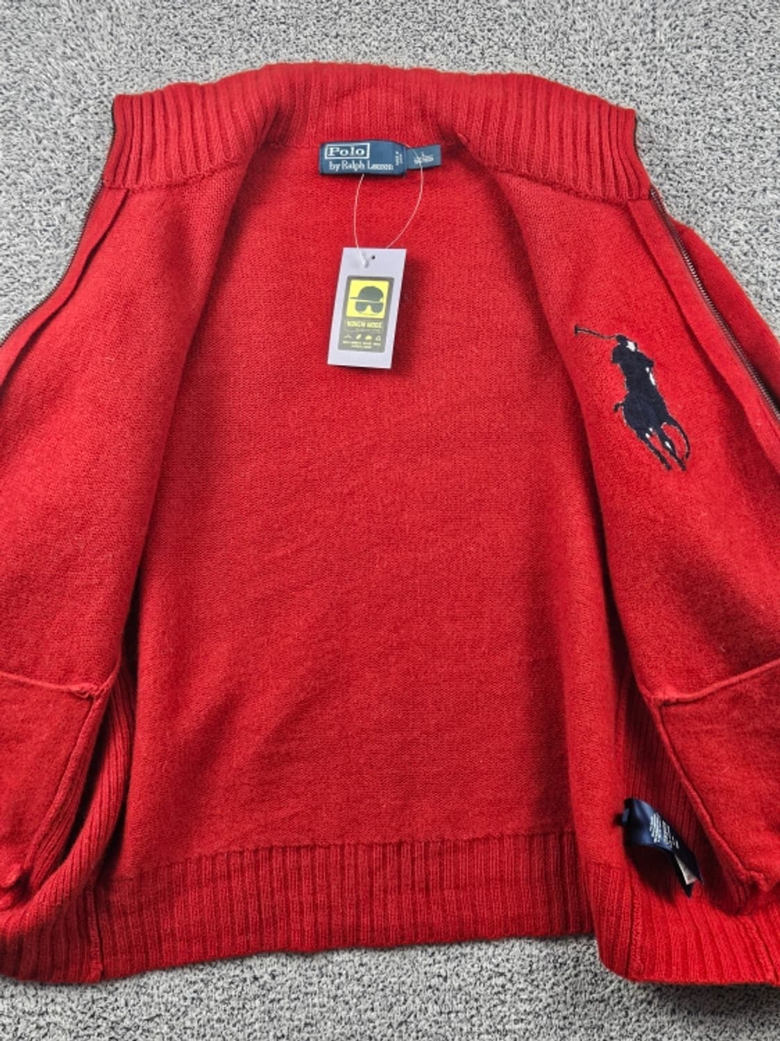 폴로랄프로렌 빅 포니 하이넥 풀 집업 니트 ( L ) / 10660 상품이미지10