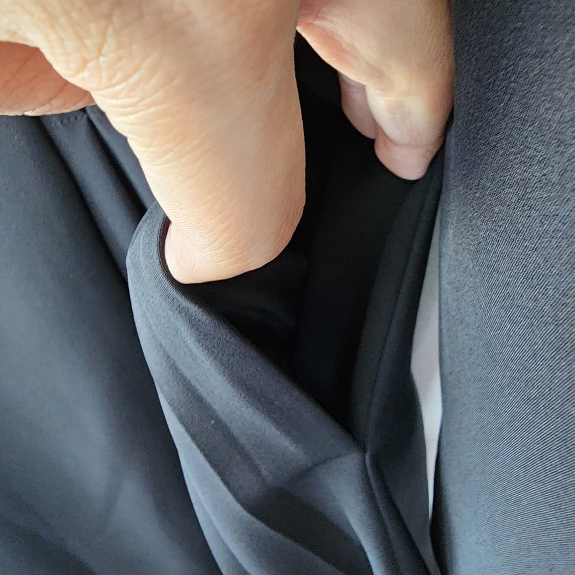  블랙 정장 원피스 플리츠 디자인 상품이미지7