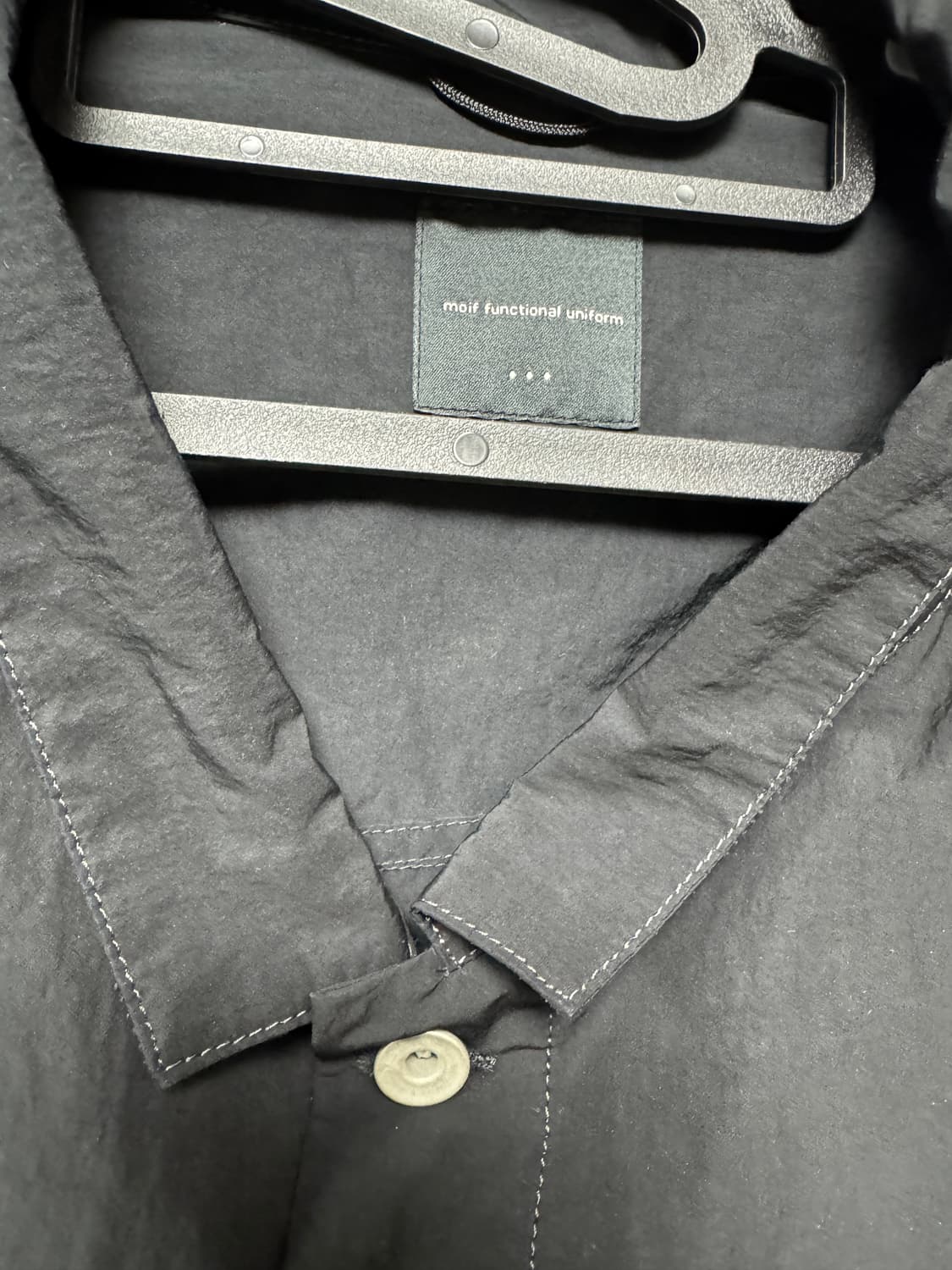 모이프 나일론 트러커자켓 블랙 3사이즈 상품이미지2