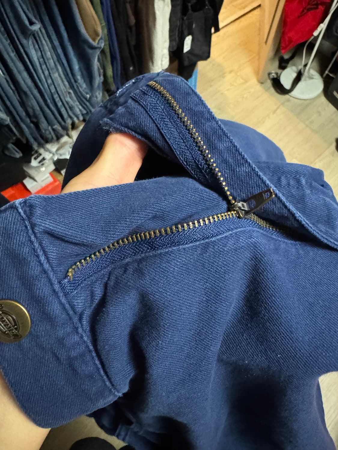 디키즈 프렌치 워크 팬츠 몰스킨 블루 상품이미지5