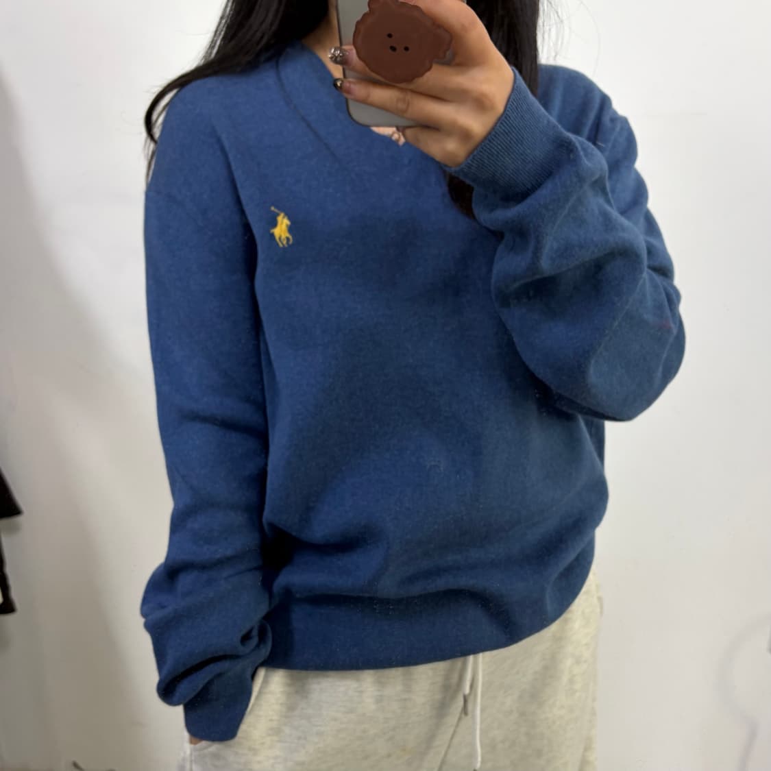 폴로 브이넥 니트[1773] 상품이미지2