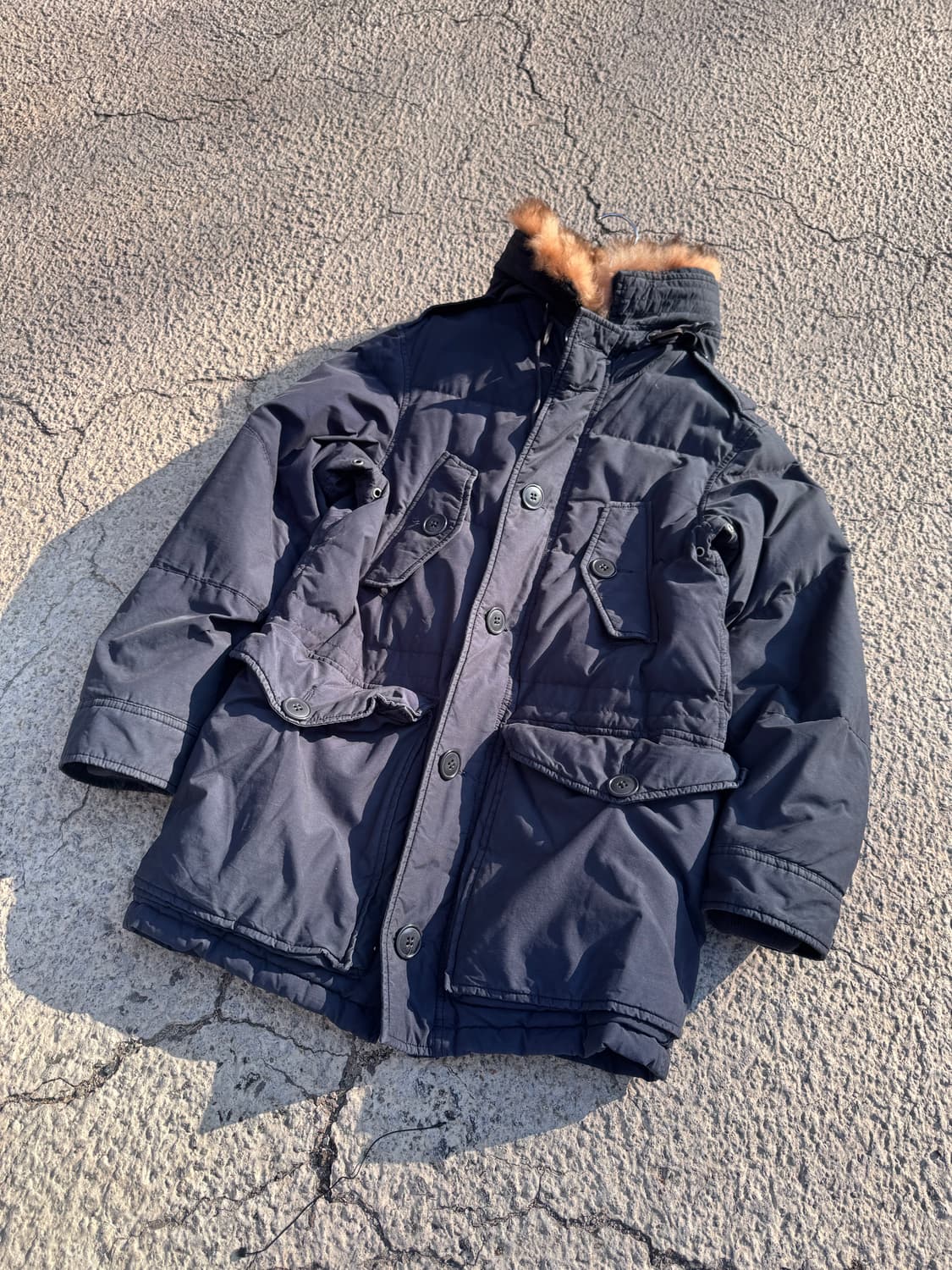 00's 폴로랄프로렌 퍼 트리밍 헤비 다운 파카 B 35 상품이미지1