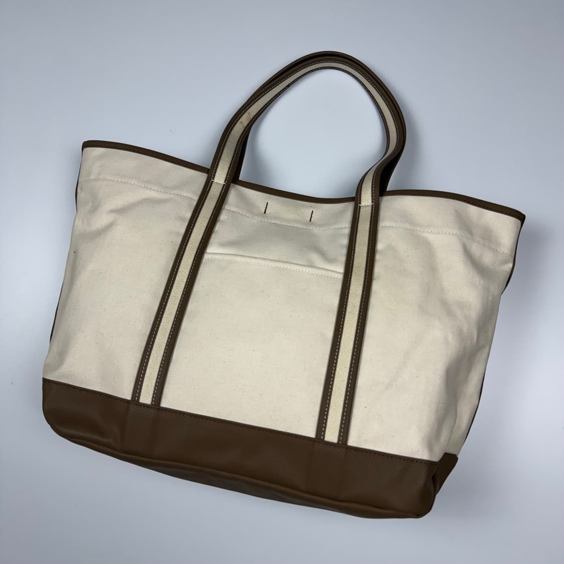 요시다포터 걸 토트백 화이트/브라운 L 상품이미지3