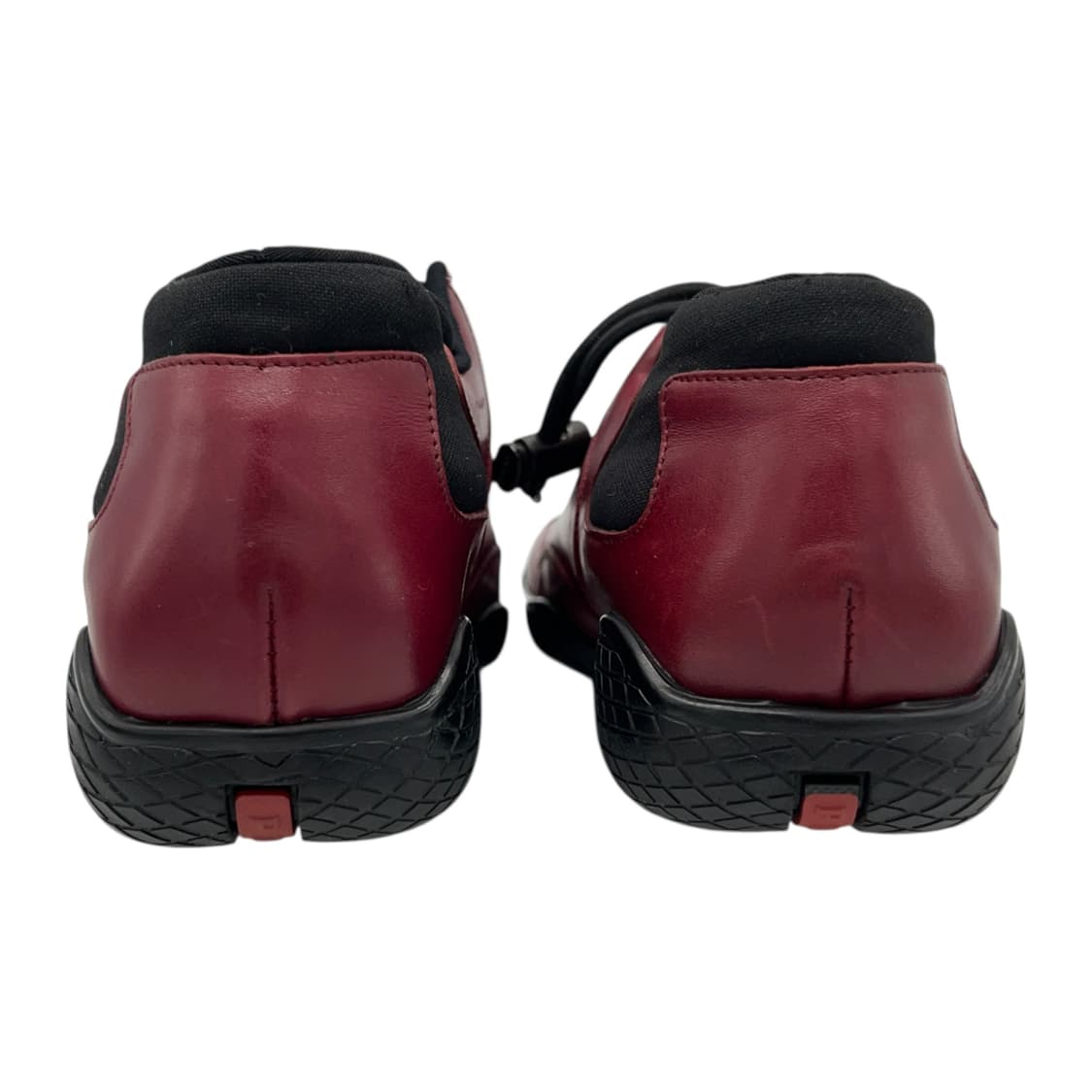 240 Vtg W 프라다 스포츠 슬립온 토글 스니커즈 버건디 (EU38) 상품이미지5