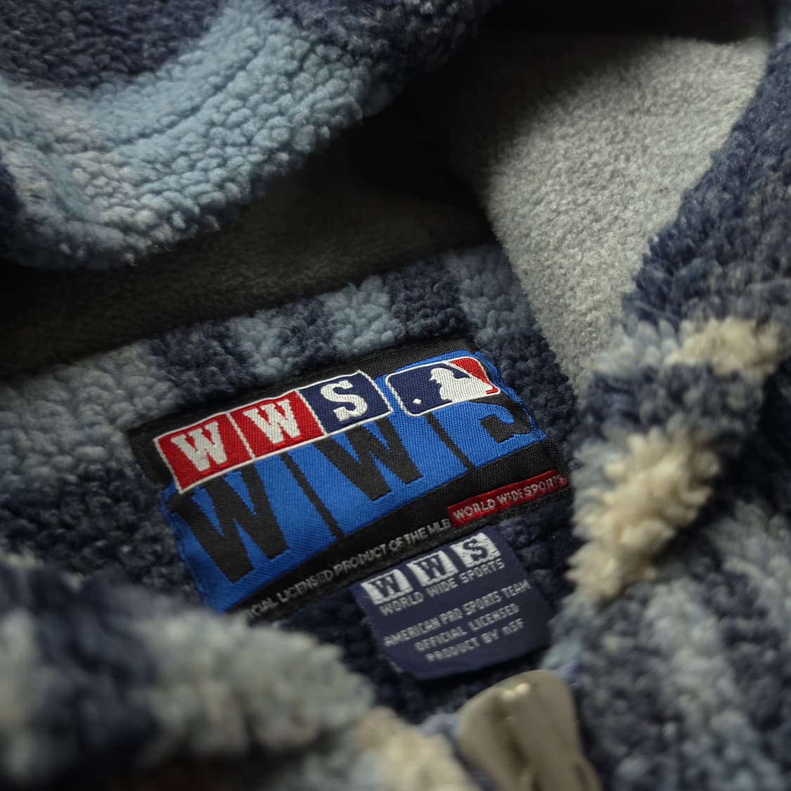 MLB La 다저스 빅로고 올드스쿨 쉐르파 플리스 자켓 (XL) 상품이미지6