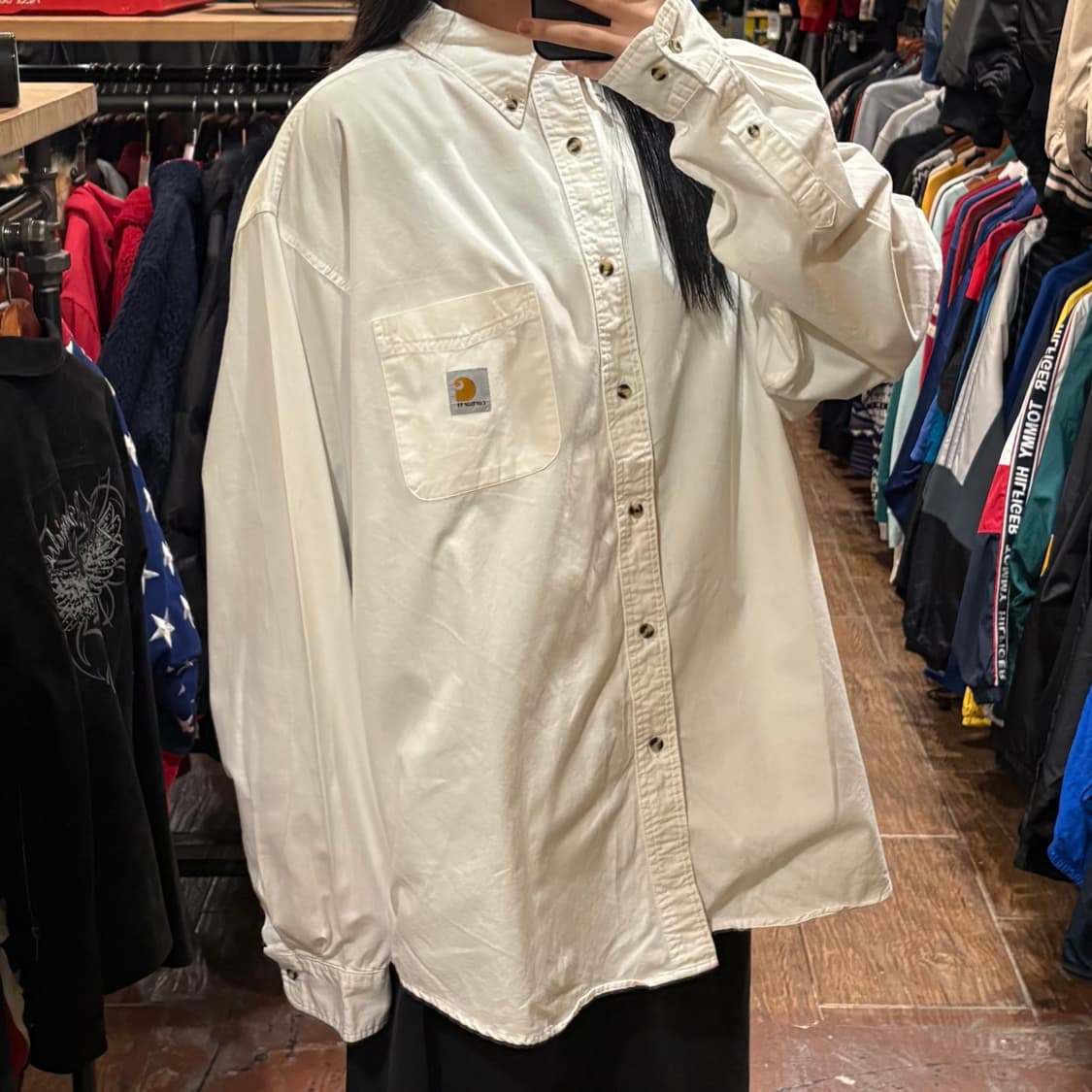 [HI] Carhartt 칼하트 긴팔셔츠 화이트 상품이미지4