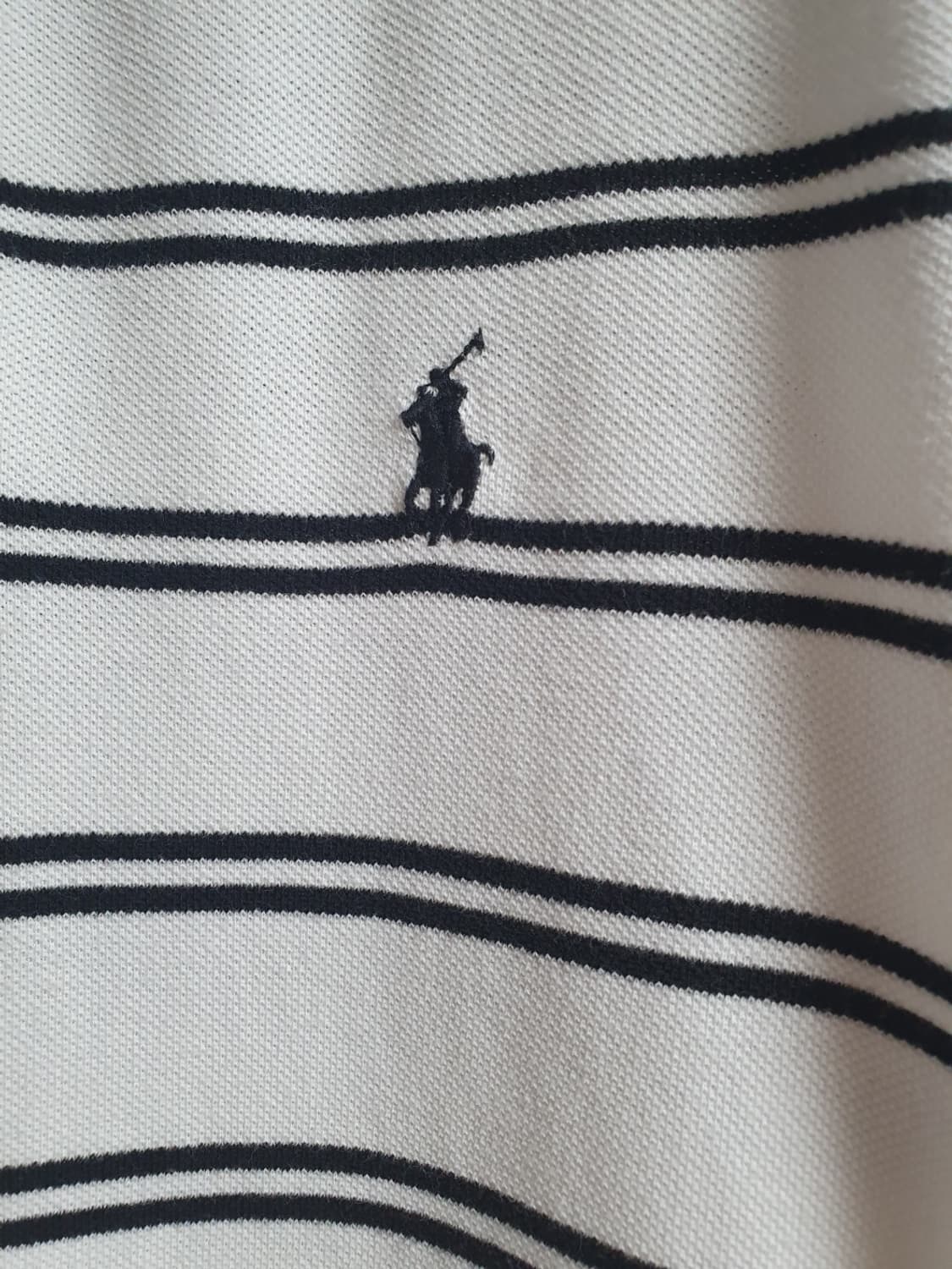 폴로랄프로렌 커스텀핏 스트라이프 반팔 카라티 L 상품이미지4