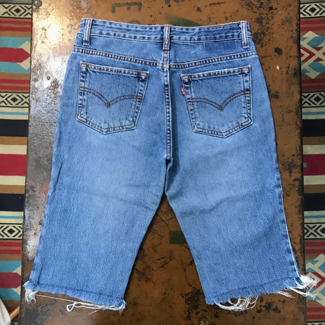 리바이스 중청 데님 숏 팬츠 청바지 반바지 허리 30 사이즈 상품이미지1