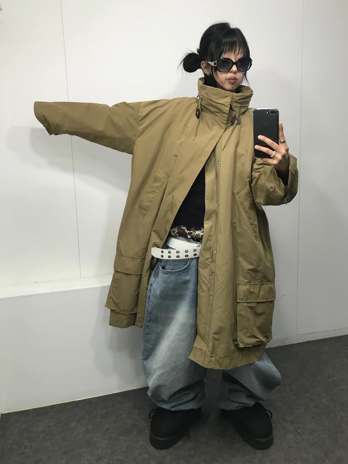 Zucca Military High-Neck Two-way Jacke 상품이미지4