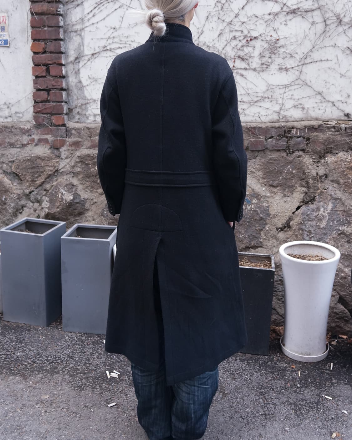 꼼데가르송 숄더 버튼 코트 상품이미지3