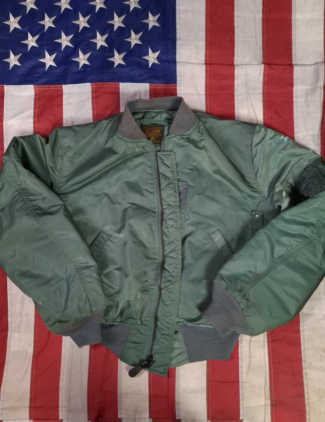 오리지날 90's 알파사 미공군 MA-1 TYPE 항공점퍼  상품이미지2