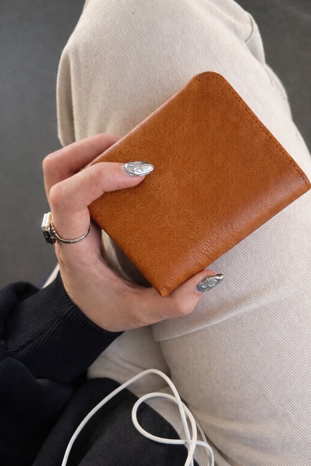 내추럴 크랙 가죽 지갑 상품이미지6